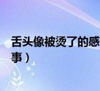 舌头像被烫了的感觉怎么回事(舌头像被烫了的感觉怎么回事)