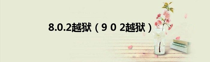 8.0.2越狱（9 0 2越狱）