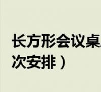 長方形會議桌座位擺放位置(長方形會議桌座次安排)