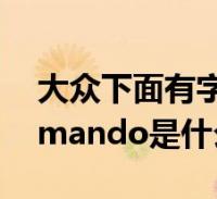 大眾下面有字母lamando(大眾下面字母lamando是什麼車)