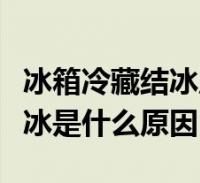 冰箱冷藏結冰原因及解決辦法(冰箱冷藏室結冰是什麼原因)