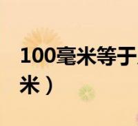 100毫米等于多少厘米图片