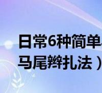 日常6種簡單馬尾辮扎法視頻(日常6種簡單馬尾辮扎法)